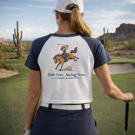 Ride Free | Women’s Micro Rib Raglan Baby Tee