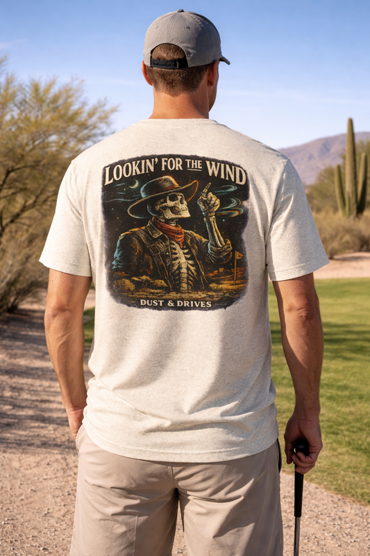 Lookin for the Wind | Black Text | Short Sleeve T-Shirt