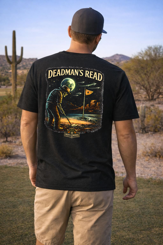Deadman's Read | White Text | Short Sleeve T-Shirt