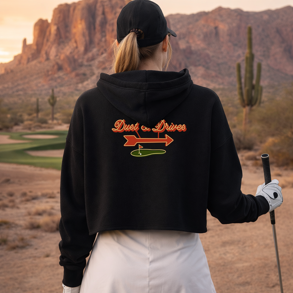 Women's Neon Drive-In | Crop Hoodie